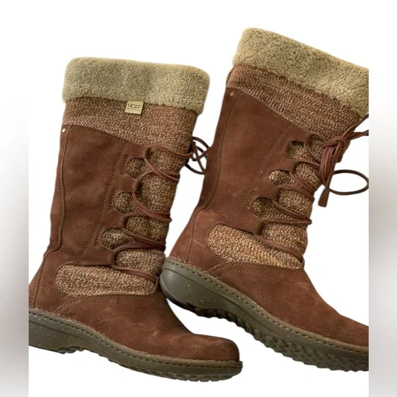 UGG Australia Torrey Woven
Winter Boots Women’s Size 8
39 Brown Leather Wool - Picture 9 of 11